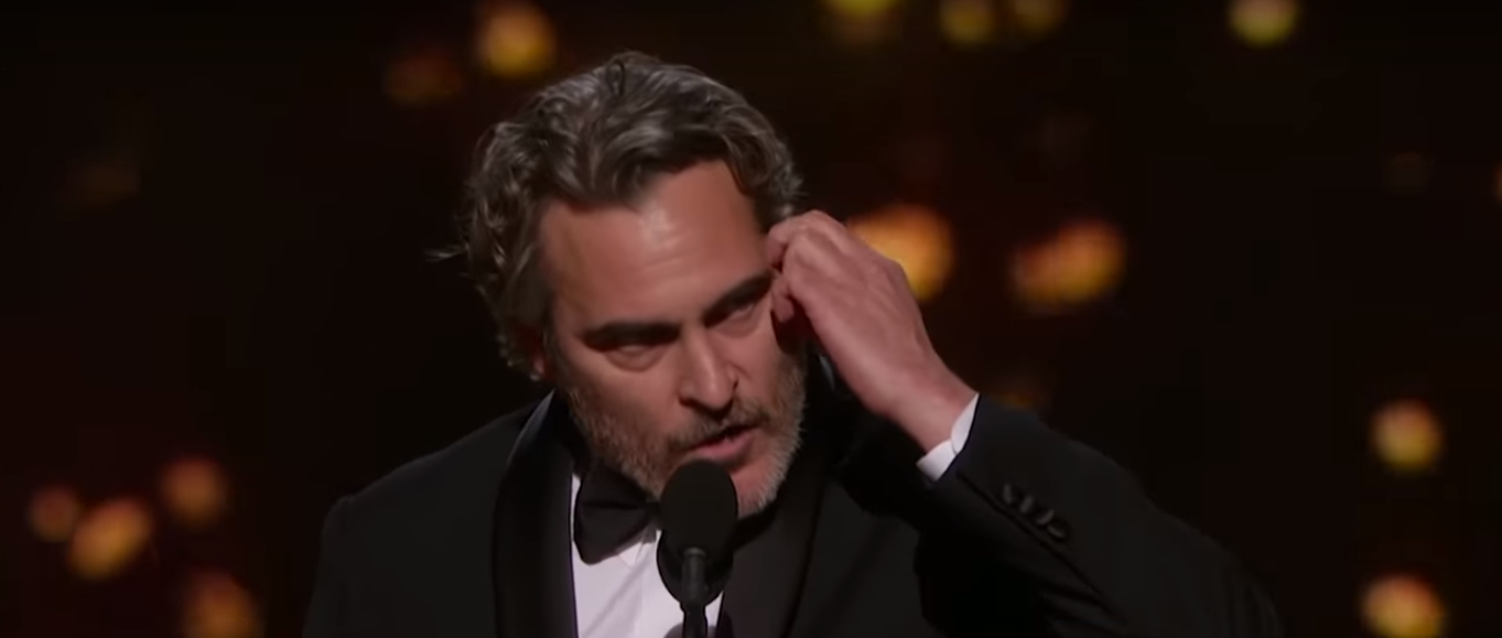 Joaquin Phoenix em discurso sobre egoísmo no Oscar