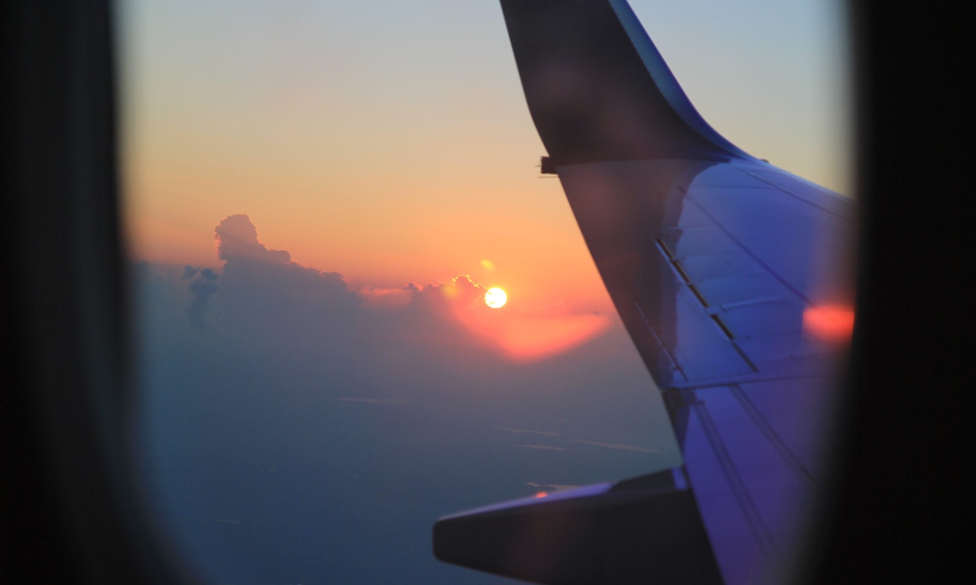 imagem de uma janela de avião